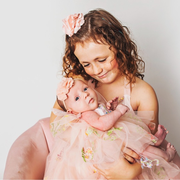 Arabella & Rose Enchanted Rose Heavenly Pink Dress. Size 0-3 - Picture 4 of 4